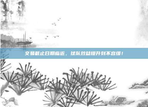 交易截止日期临近，球队效益提升刻不容缓！